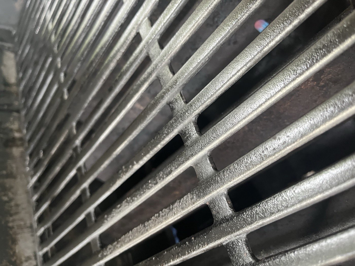 A grill after a standard clean