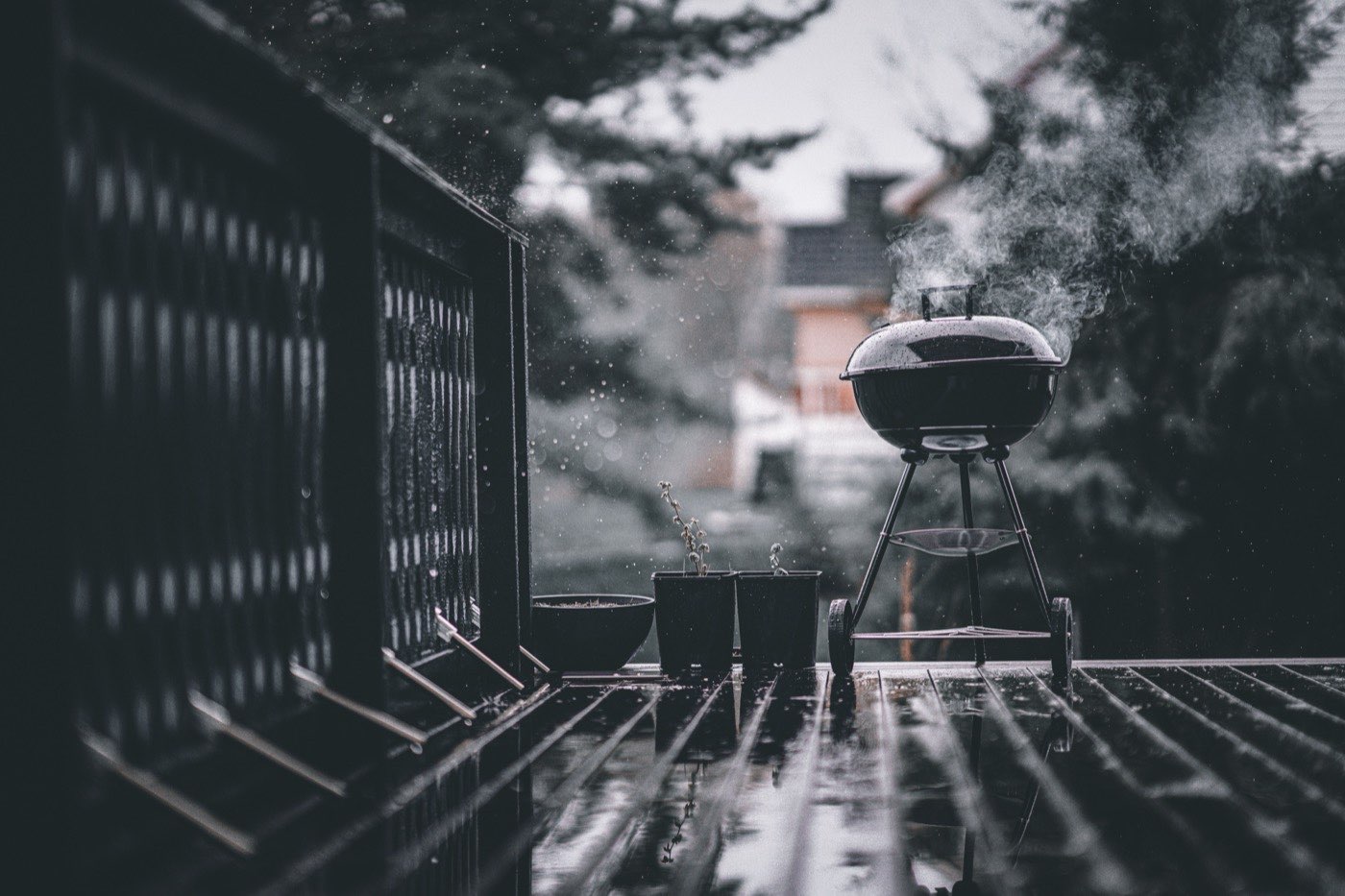 A worn grill awaiting repair and restoration