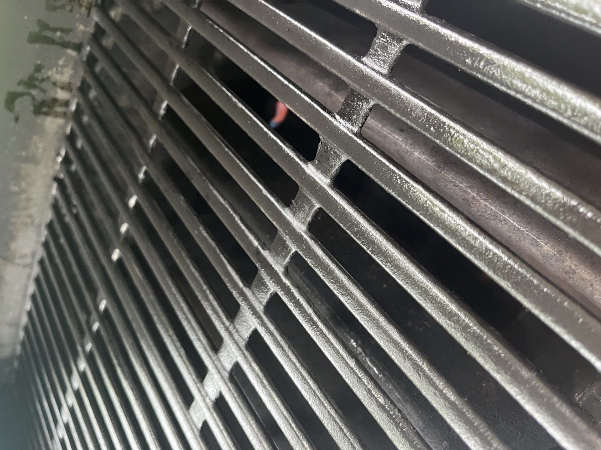 Grill after professional cleaning