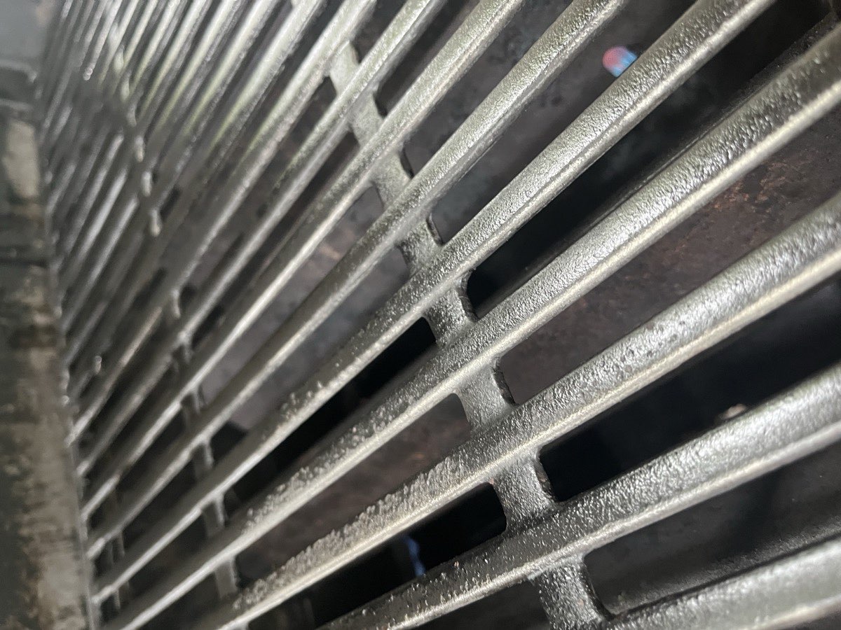 Grill after professional cleaning